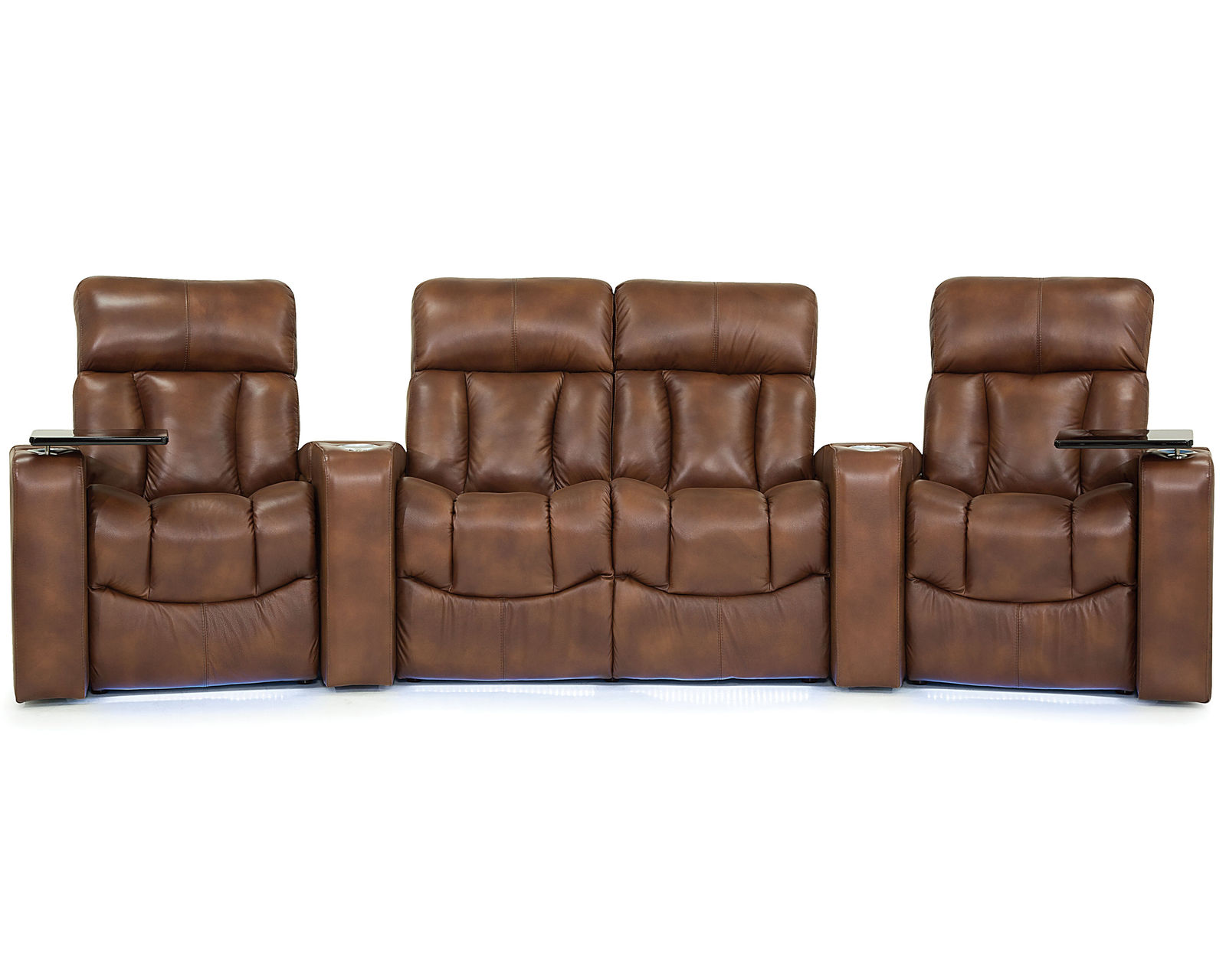 Paragon 41417 Power Reclining Home Theater Sectional (+200 colors) - Layout I: Three Piece Home Theater Sectional Curved 138" Wide