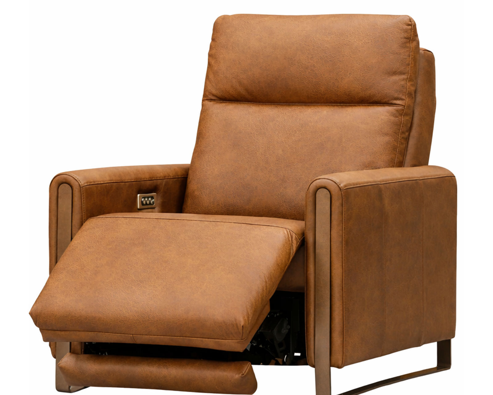 Bay Dual Power Reclining Sofa — Available in Standard & Wide Cushions, 140+ Leather Options, and 74", 79", or 106" Widths - Bay Power Headrest Power Recliner