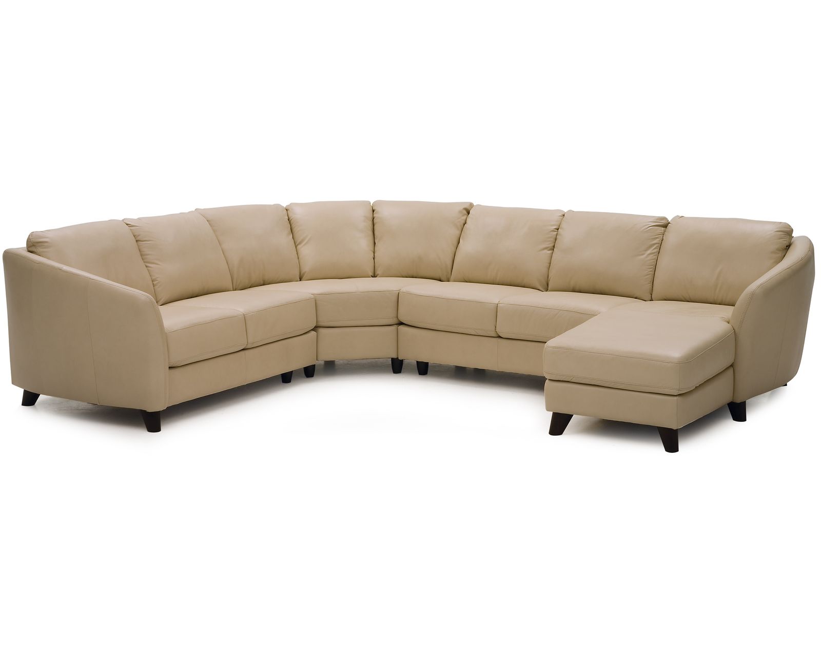 Alula 77247 Sectional (+100 Leathers) - Layout A: Four Piece Sectional 99" x 122" x 62"