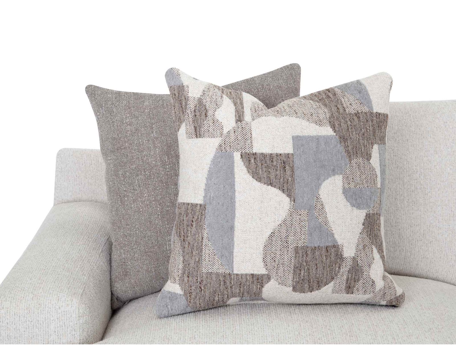 Strada 98" Wide Seat Sofa (Oversized Comfort. Clean Modern Style) - Includes All Decorative Throw Pillows