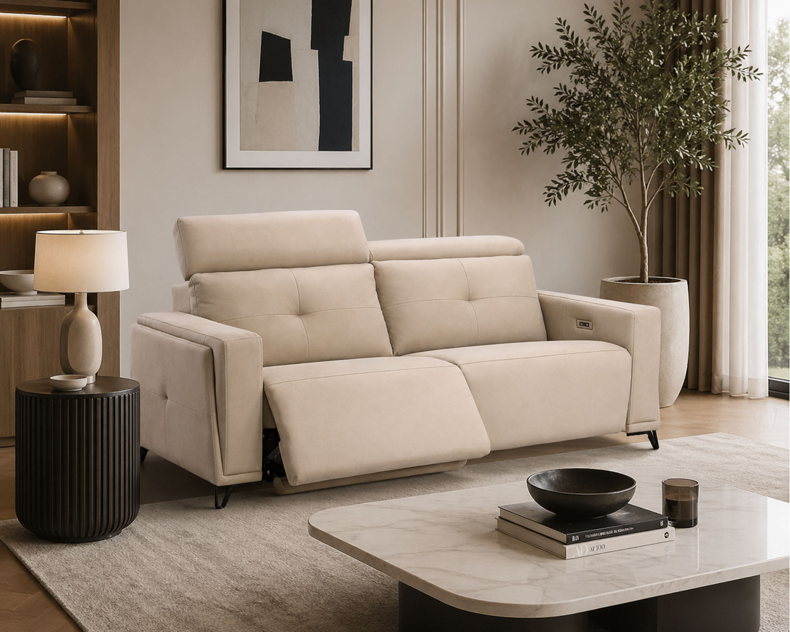 Mackenzie Dual Power Reclining Sofa — Available in Standard & Wide Cushions, 140+ Leather Options, and 80", 84", or 112" Widths - Comfort You Can Feel. Quality You Can Trust.