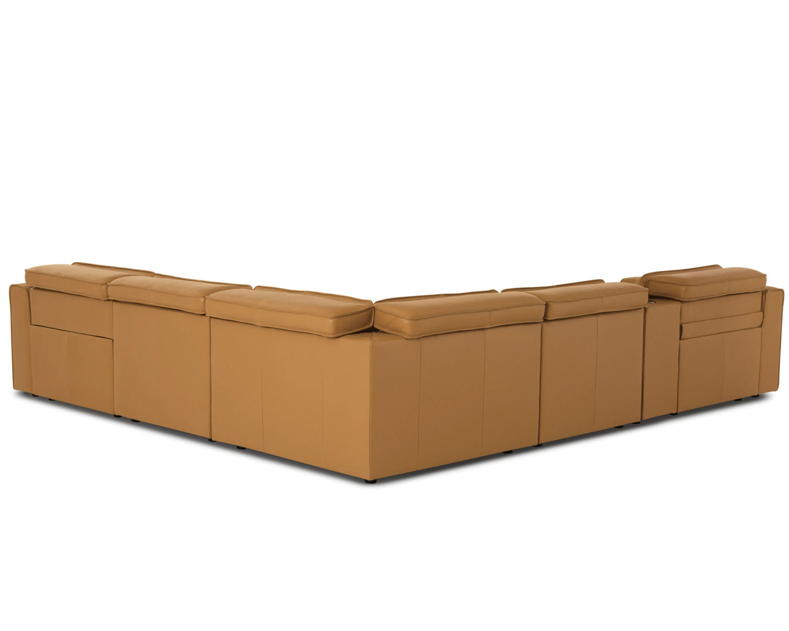 Colton 44007 Power Headrest Power Reclining Sectional (+100 leathers) - Layout F: Six Piece Chaise Reclining Sectional 62" x 135" x 122"
