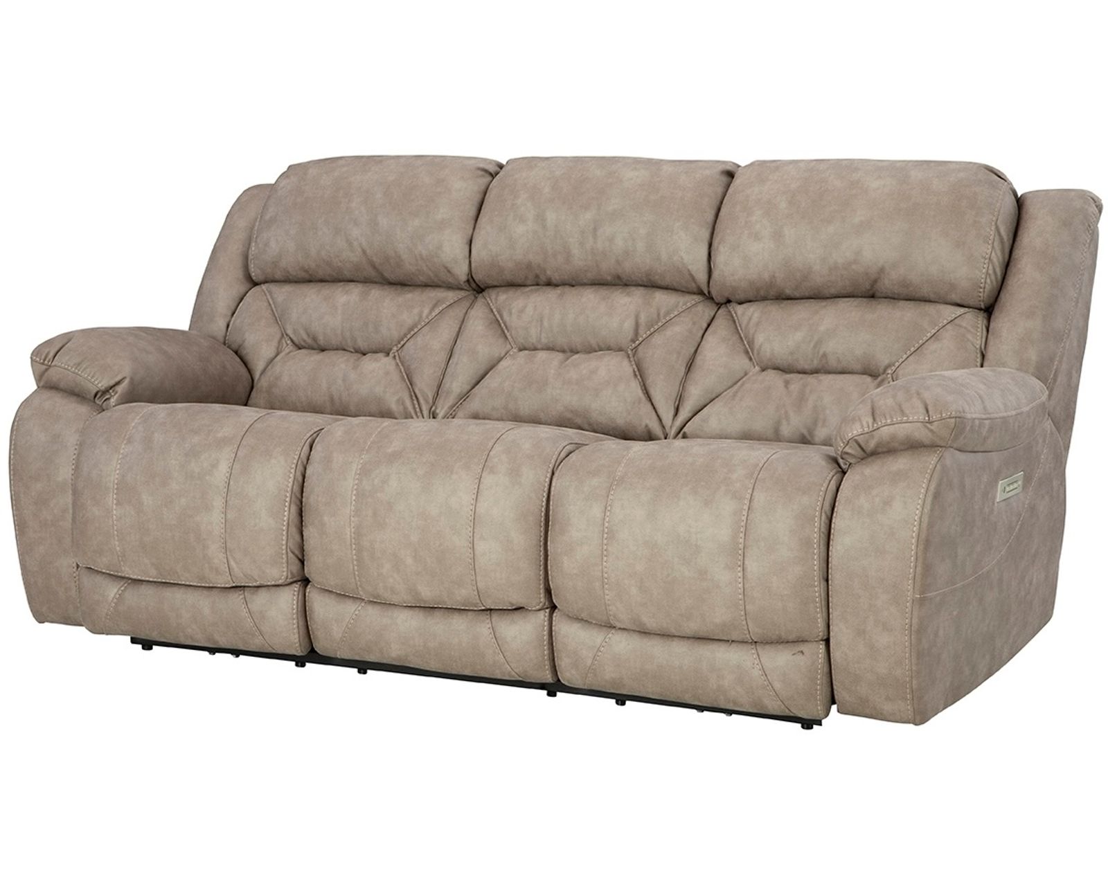 Oakley 89" Zero Gravity Triple Power Reclining Sofa Tan (In stock) - Oakley Zero Gravity Triple Power Reclining Sofa