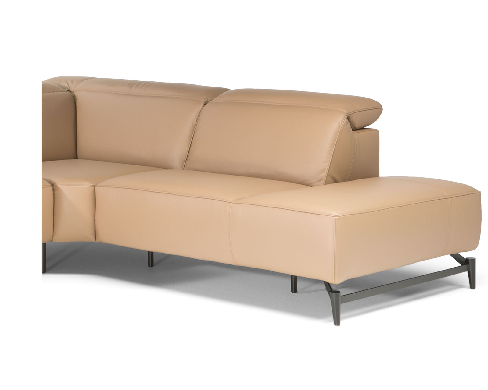 Leggiadro C143 Power Reclining Sectional (+50 leathers) - Leggiadro Armless Chair Right Terminal