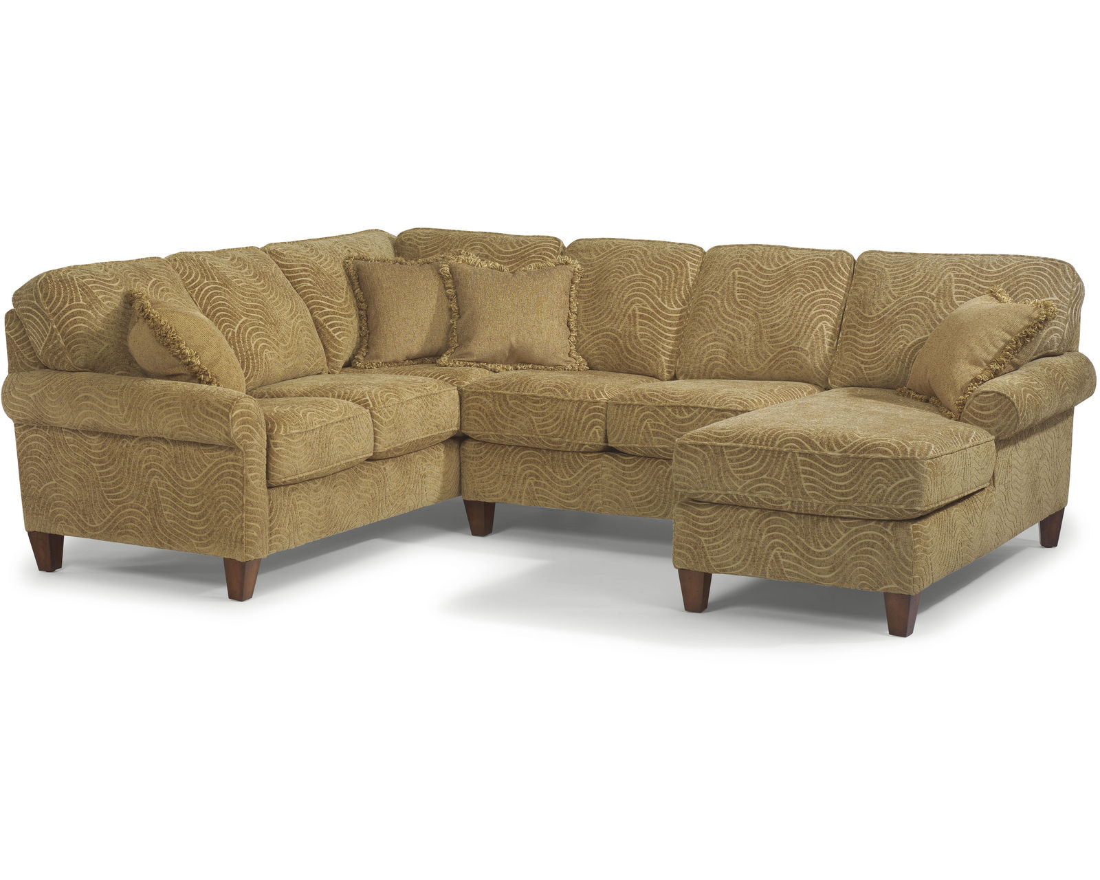 Westside 5979 Sectional (100+ fabrics) - Sectional Layout E:  Only the highest quality fabrics go on Flexsteel Furniture