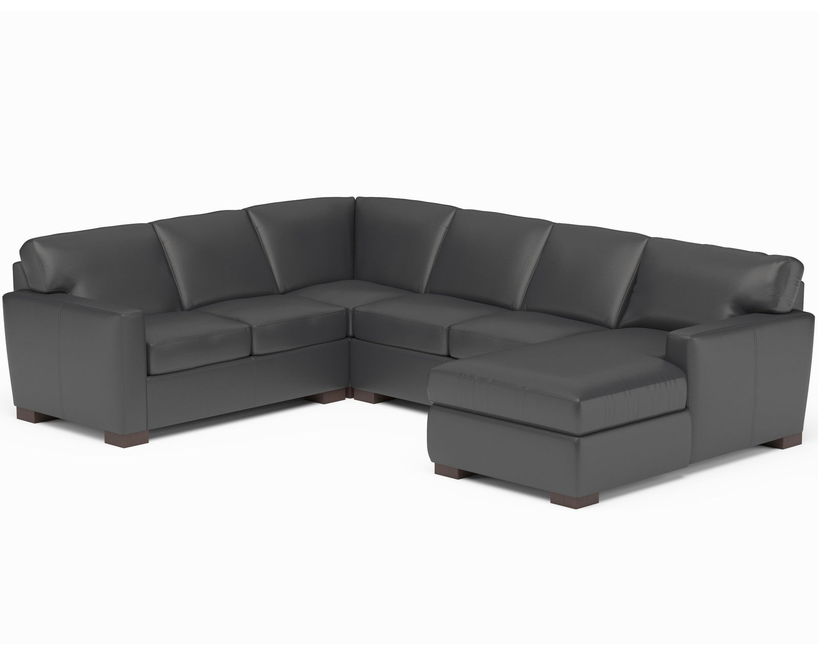 Bryant Stationary Leather Sectional (Leather choices)