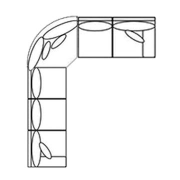 Layout N: Three Piece Sectional 161" x 78"