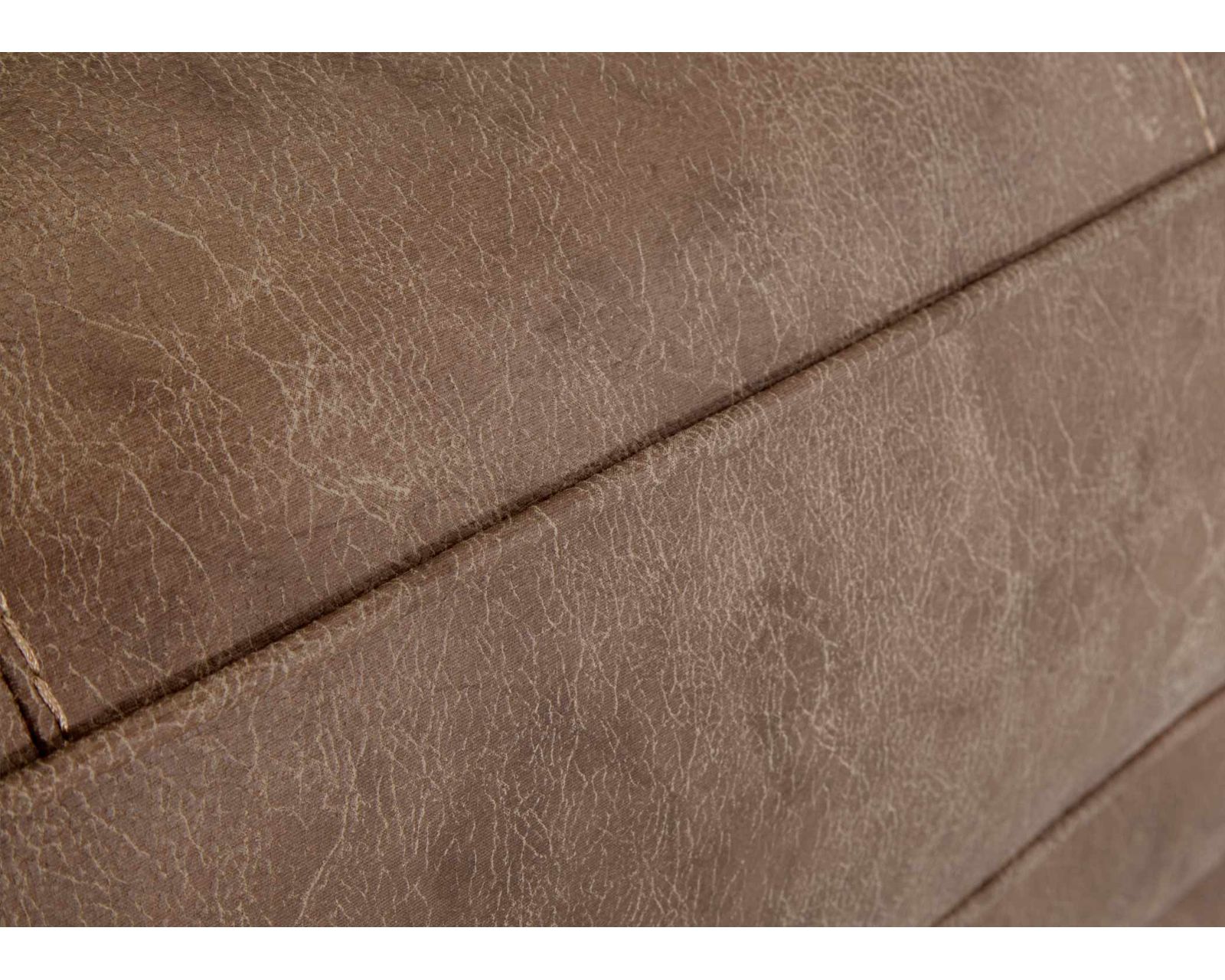 Sicily 101" Wide Sofa (The Look of Worn Leather. The Softness of Fabric) - Shown in Leather Like Fabric Hazelnut