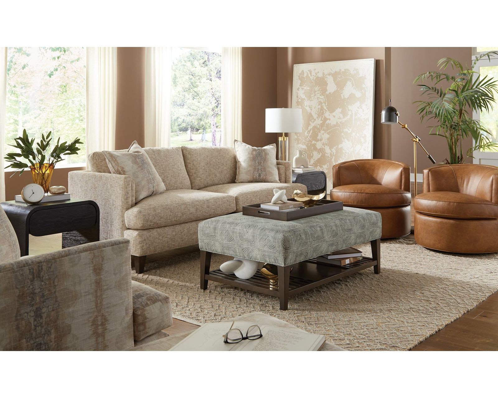 Bernard 7469 Two Cushion Sofa (86") +100 High Performance Fabrics - Bernard 86" Sofa