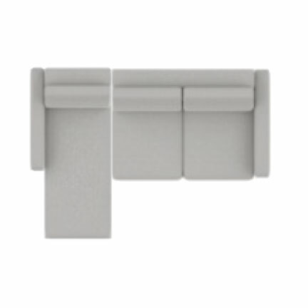 Layout B: Two Piece Sectional (Chaise Left Side) 59" x 89"