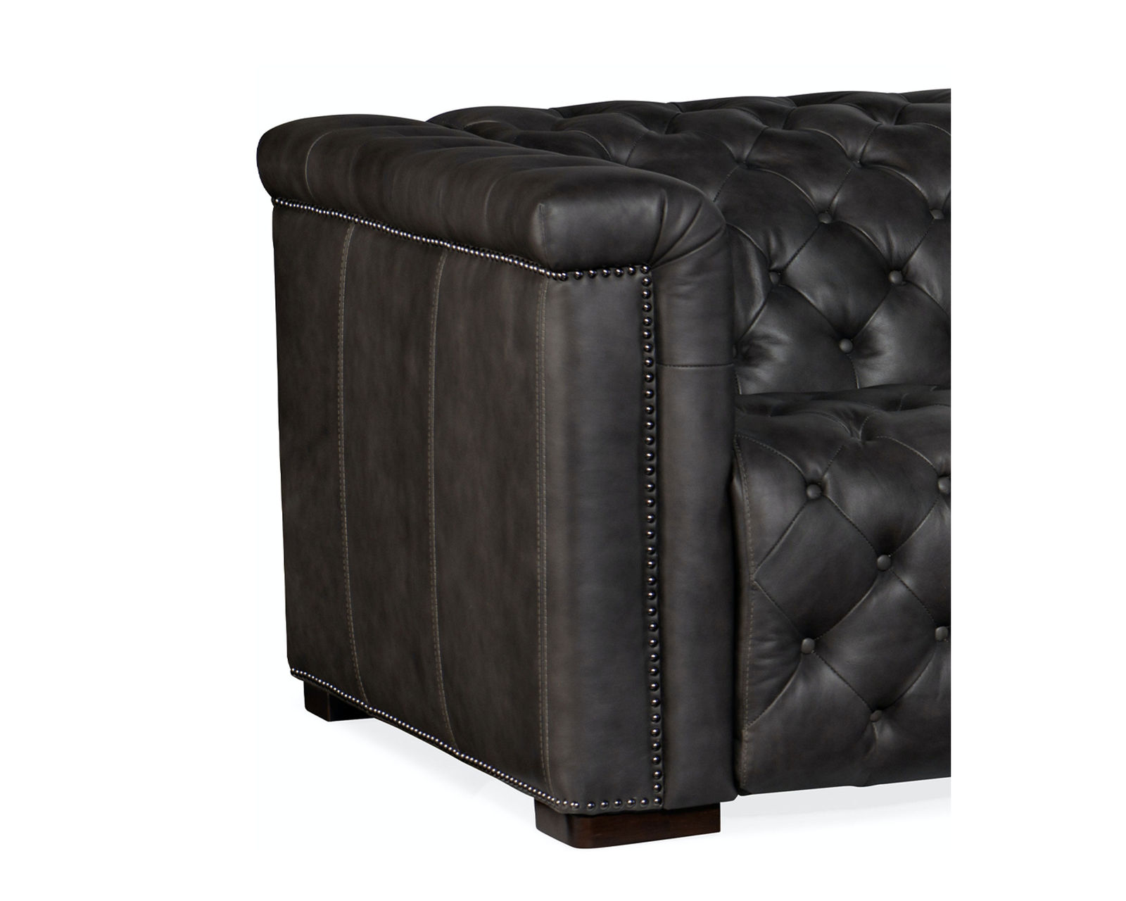 Savion Grandier Five Piece Leather Sectional with 2 Power Headrest Power Recliners