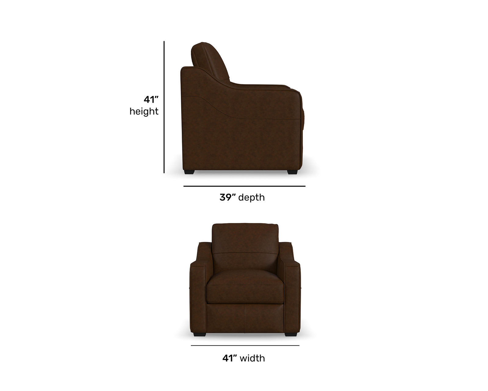 Hudson 98" Leather Sofa (2 leather colors) - Feel the Difference Quality Makes.