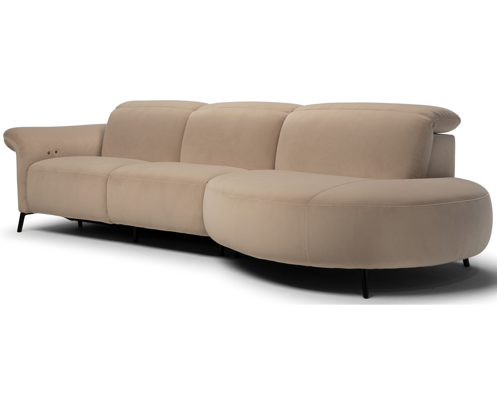 Venezia C300 Sectional (+40 fabrics) - Layout C: Three Piece Sectional 127" x 52"