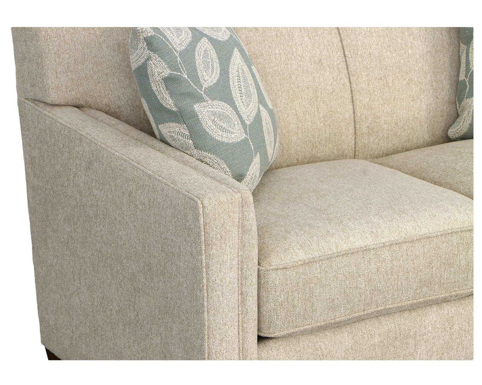Nora 5890 Sofa (+100 fabrics) 77" - Detailed View Track Arm