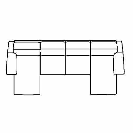 Layout J: Four Piece Sectional 64" x 138" x 65" (2 Reclining Chaise).