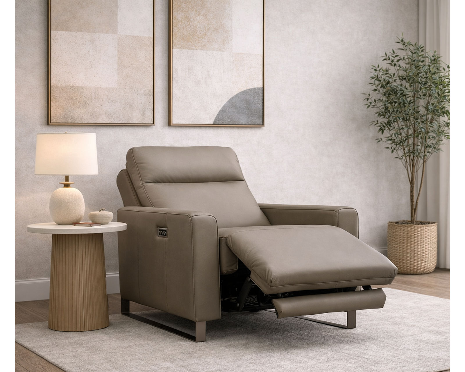 Bay Dual Power Reclining Sofa — Available in Standard & Wide Cushions, 140+ Leather Options, and 74", 79", or 106" Widths - Crafted to Last. Designed to Impress.