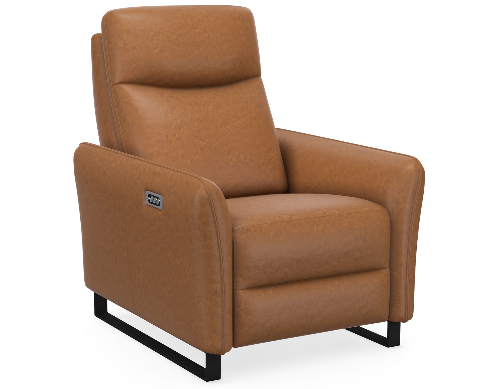 Flora Dual Power Reclining Sofa — Available in Standard & Wide Cushions, 140+ Leather Options, and 75", 80", or 107" Widths - Flora Power Headrest Power Recliner