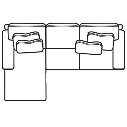Layout A: Two Piece Sectional 65" x 92"