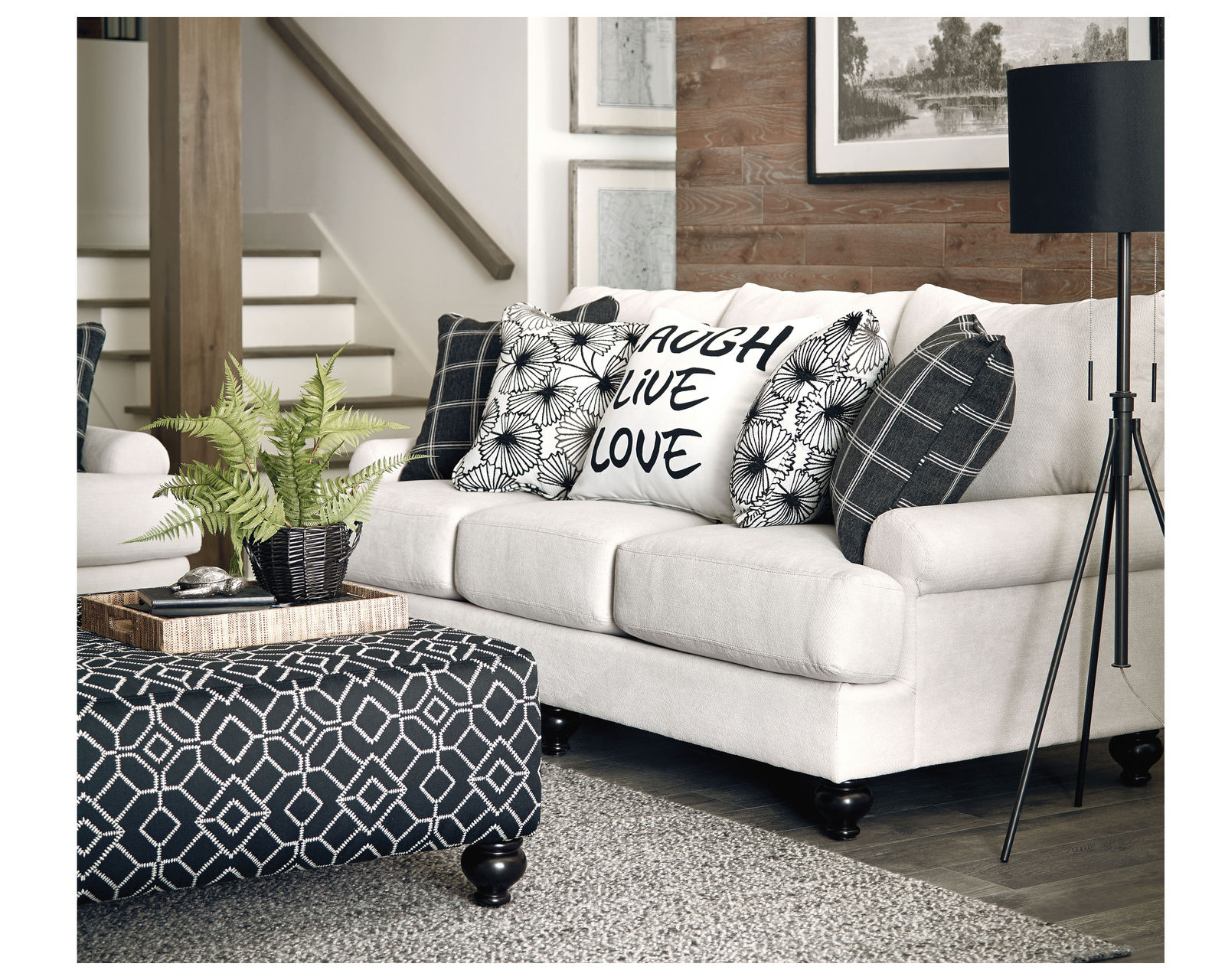 Cumberland 85" Stationary Sofa (Includes pillows) - Experience the Jackson Difference.