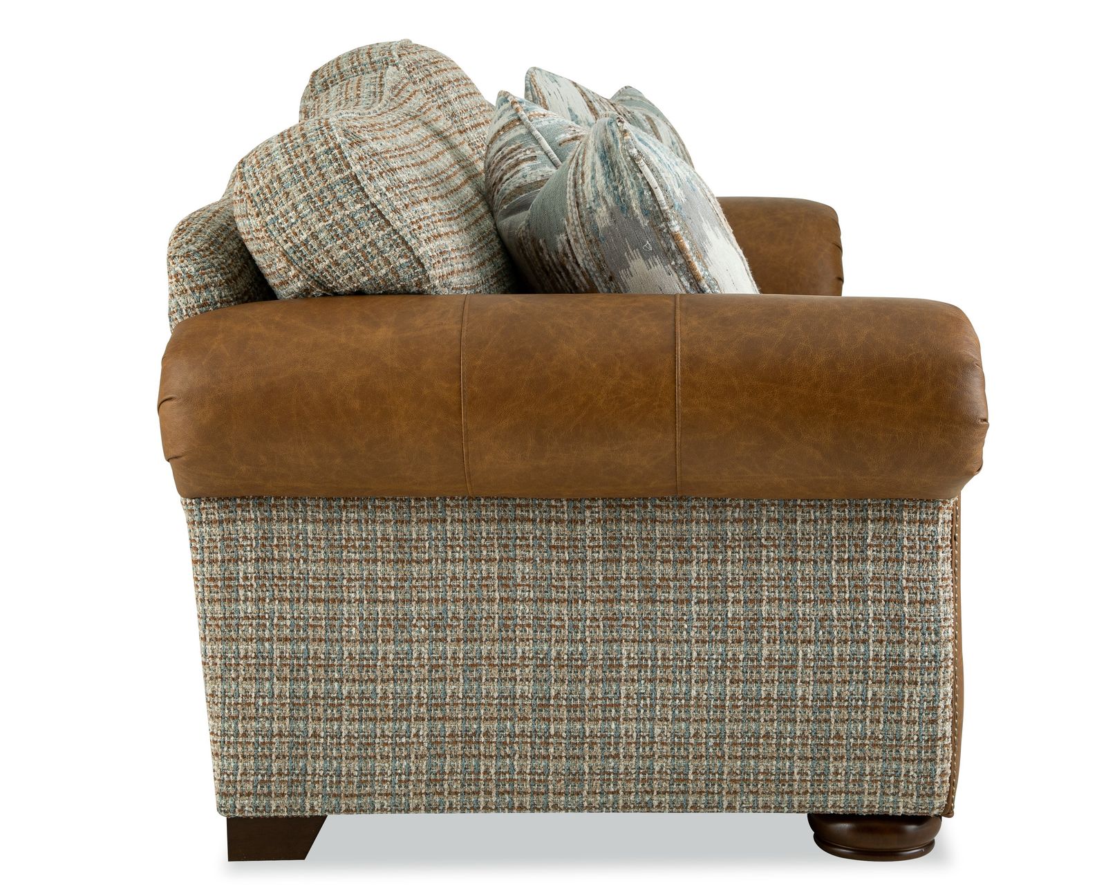 Grandover LF2685 Leather and Fabric Sofa (92") - Grandover LF2685 Leather and Fabric Sofa (92")