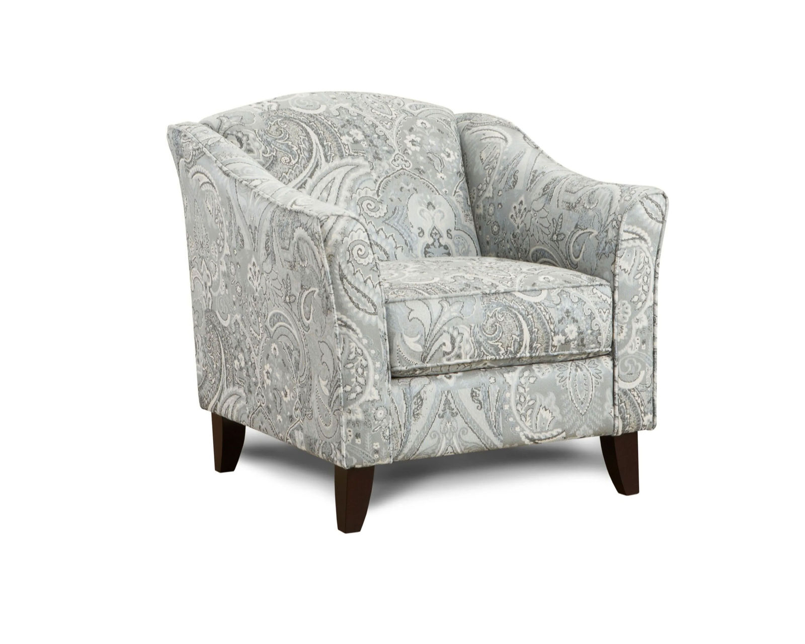 Sweater Bone 91" Sofa (Includes Pillows - Performance Fabric) - 	Kitteridge Cobalt Accent Chair