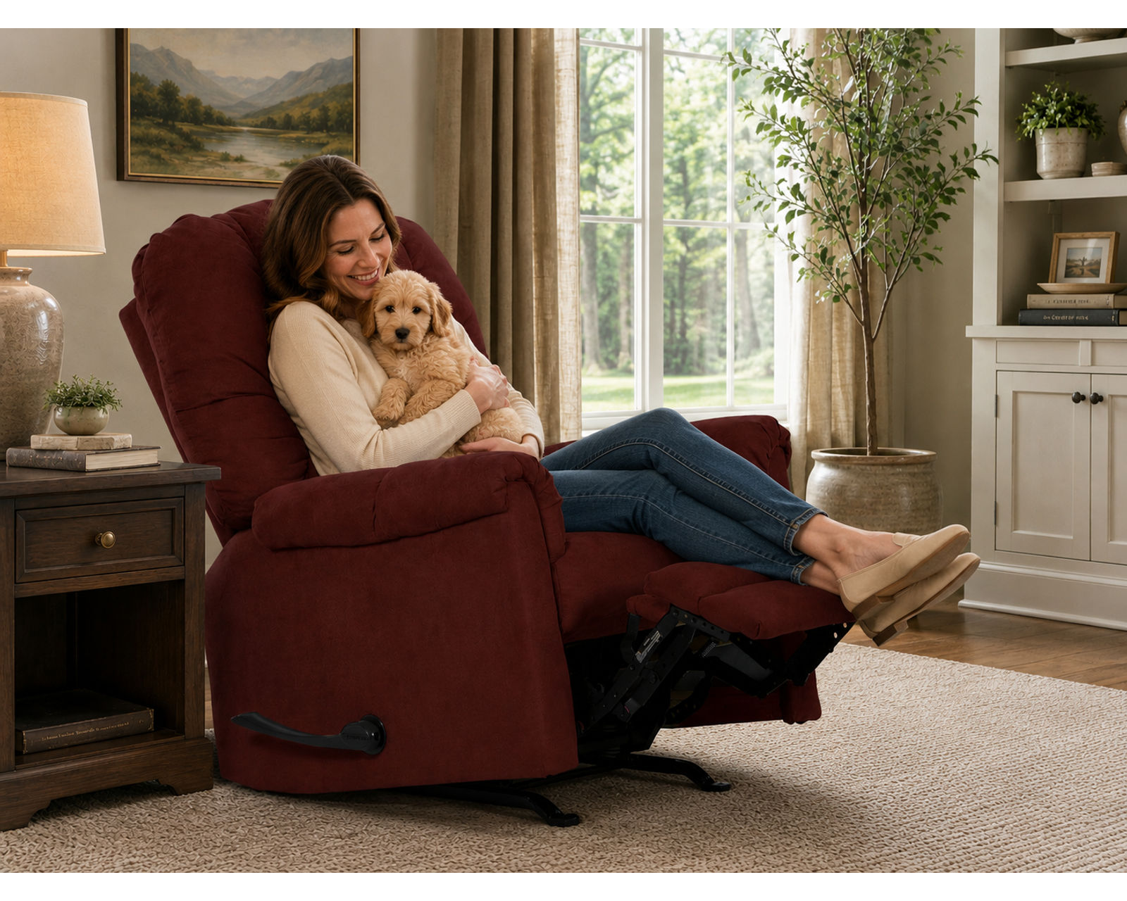 Winner Rocker Recliner A Winning Combination of Plush Comfort, Rocking Relaxation & Exceptional Value (4 Colors) - Recline Into Better Living.