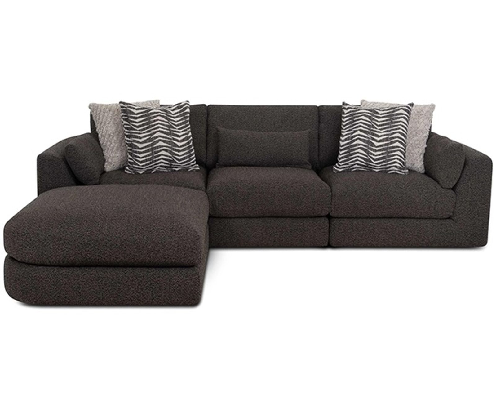 Laney 938 Modular Sectional (Modern Comfort with a Softer Point of View) - Layout A: Four Piece Sectional 84" x 117"