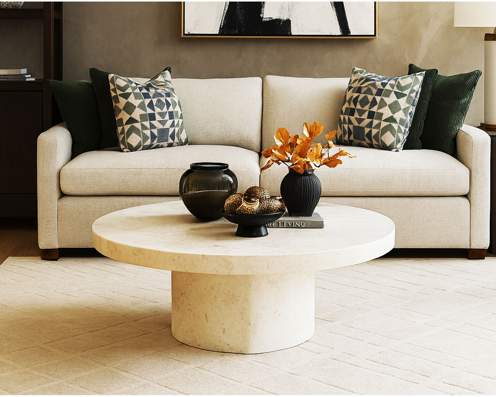 Pandora 91" Sofa (+28 finishes +69 fabrics) - 	Pandora 91" Sofa