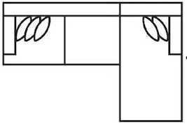 Layout A: Two Piece Sectional 111.5" x 65.5"