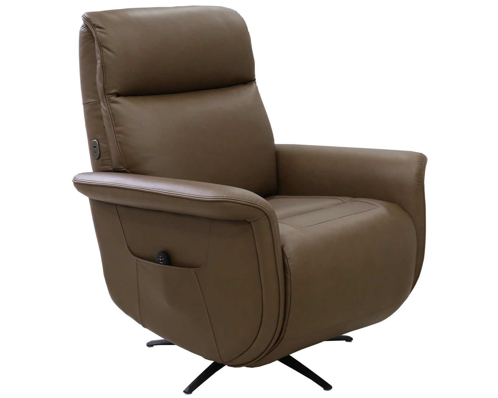 Haven Leather Zero Gravity Triple Power Swivel Recliner with Heat, Massage & Ventilation (2 colors) in stock - Haven Triple Power Swivel Recliner with Heat, Massage & Ventilation