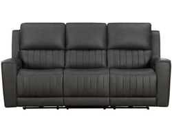 Pierce 87" Zero Gravity Power Reclining Sofa w/Power Head Rests, Power Lumbar &amp; Drop Down Table w/2 Cup Holders (Gray) In stock