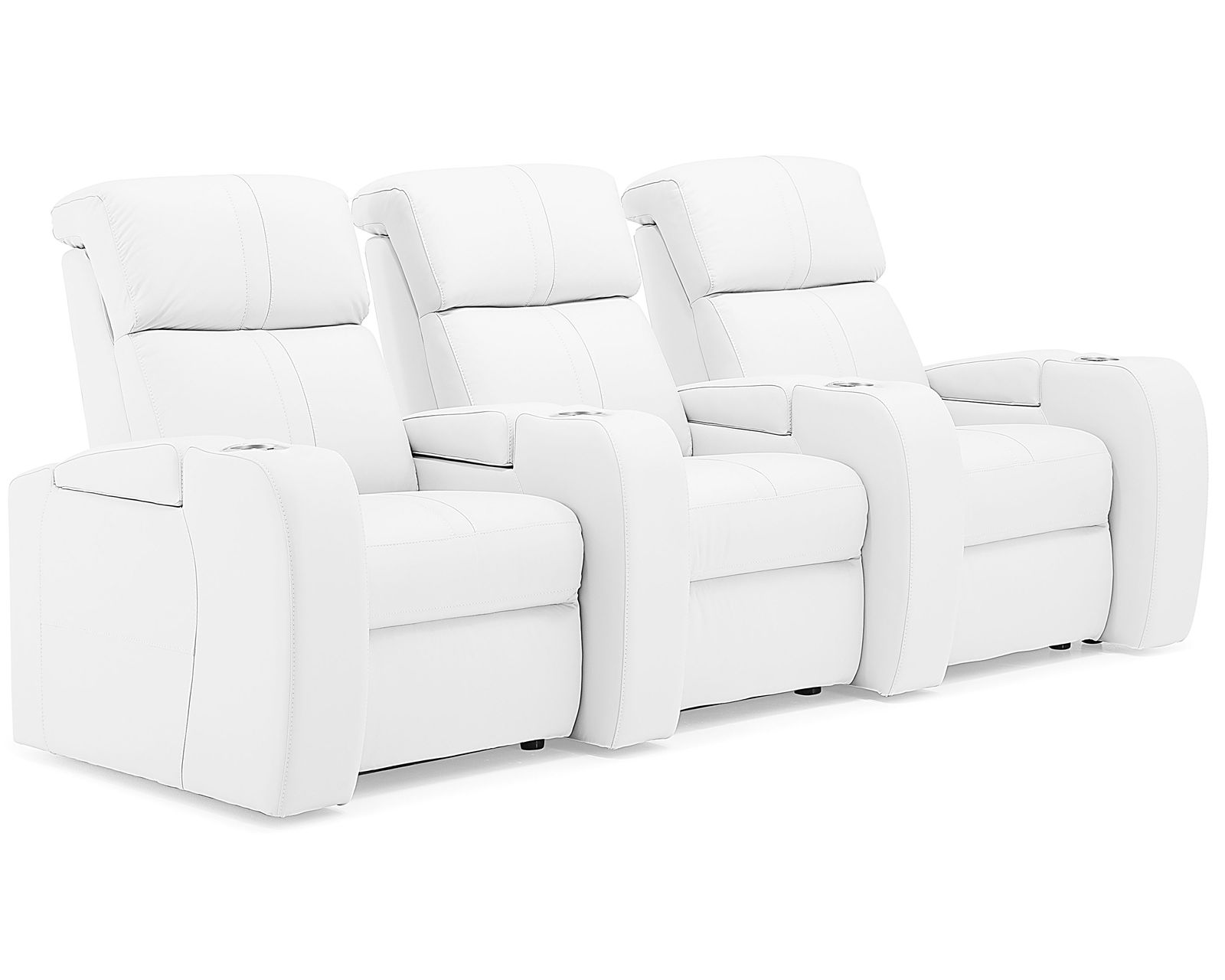 Flicks 41416 Power Reclining Home Theater Sectional (+200 colors)  - Layout D: Three Piece Home Theater Sectional Straight 101" Wide