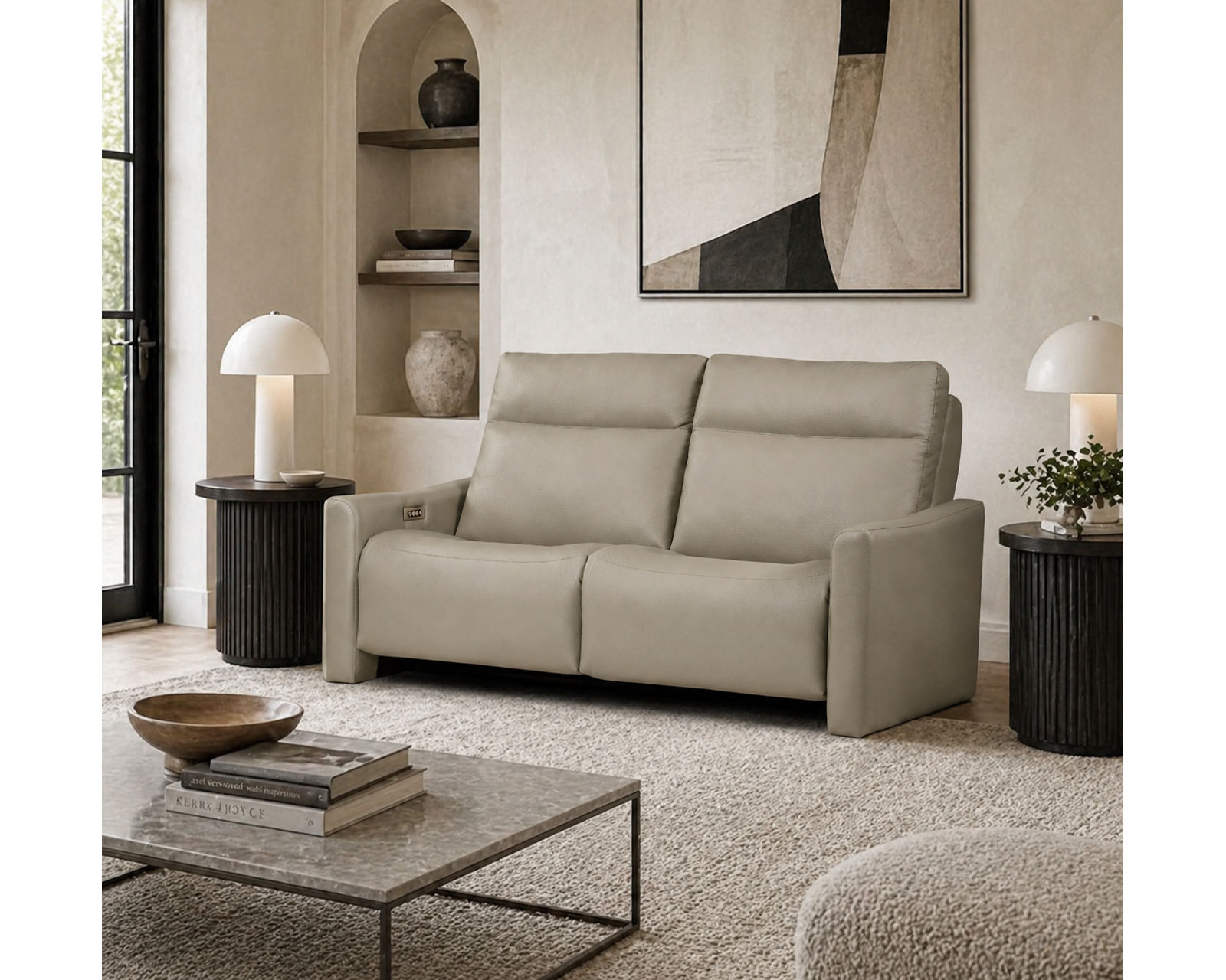 Kirk Dual Power Reclining Sofa — Available in Standard & Wide Cushions, 140+ Leather Options, and 76", 79", or 108" Widths - Built Stronger. Feels Better. Lasts Longer.