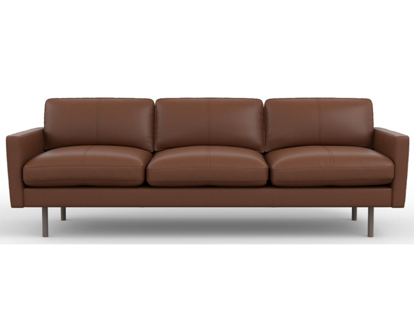 Villa 80" Leather Sofa (+20 leathers) - Whiskey