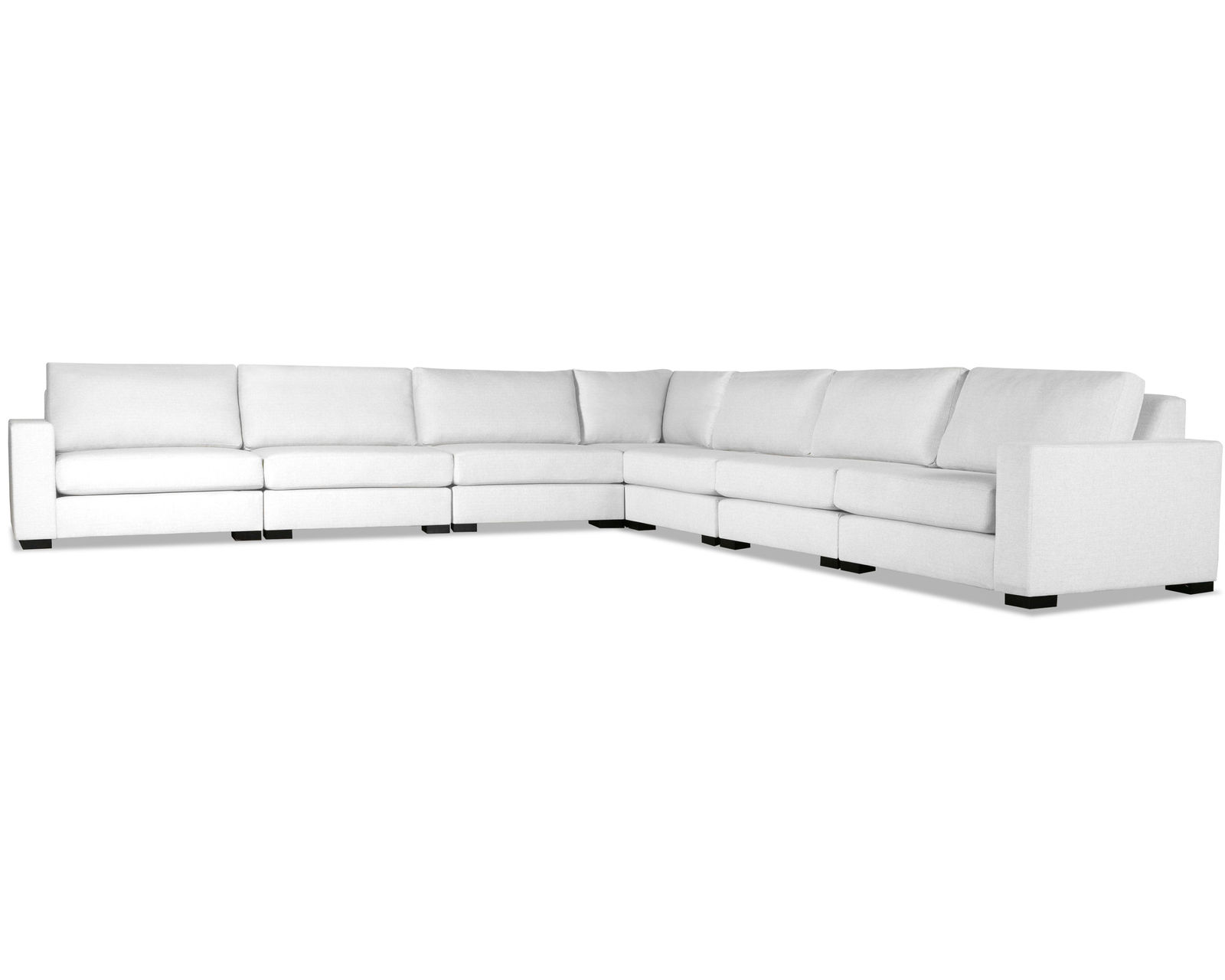 Veranda 7 Pieces Modular Sectional  (Choice of Colors) - Veranda 7 Pieces Modular Sectional  in White