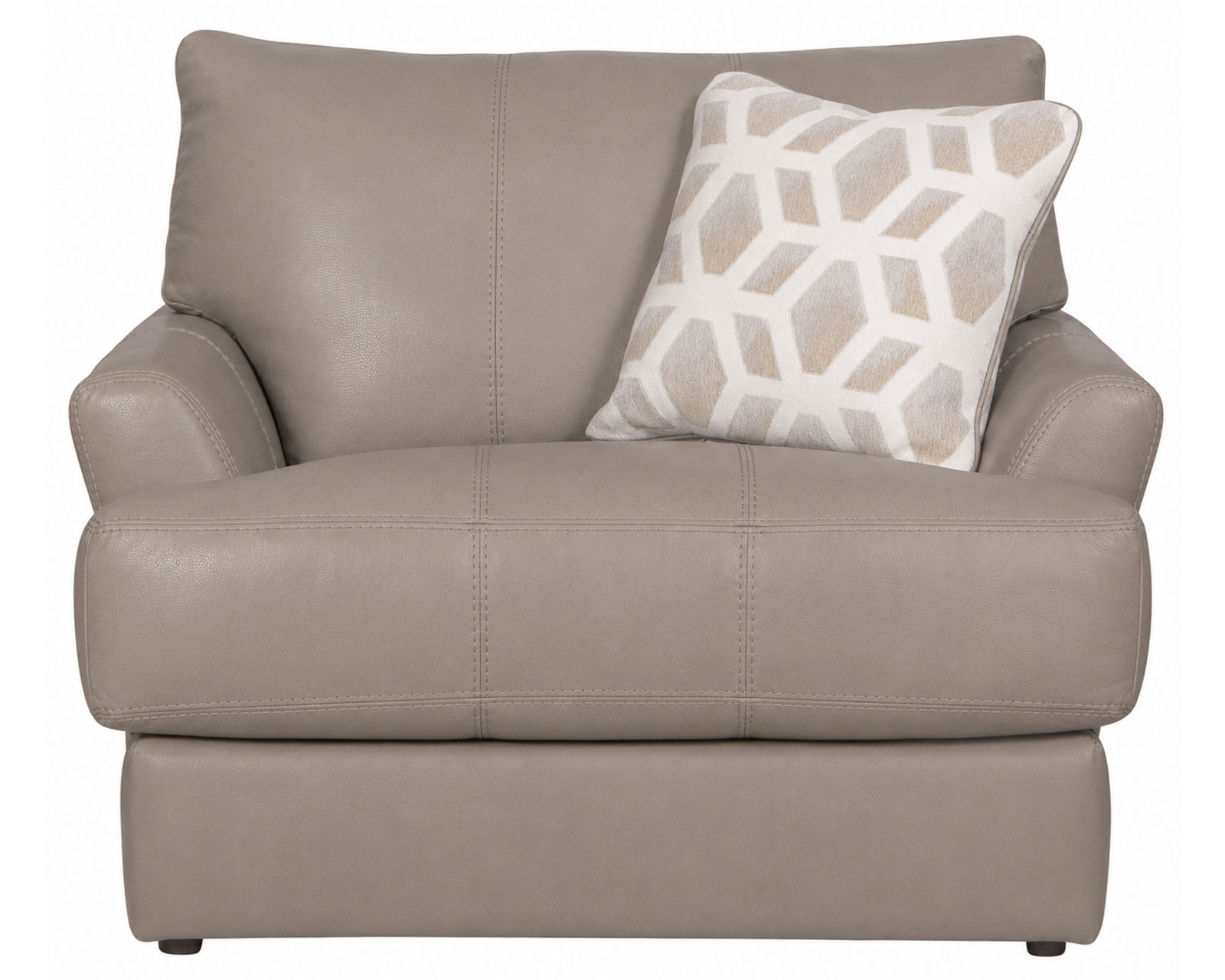 Prato Top Grain Leather Touch 85" Sofa (2 colors) includes pillows