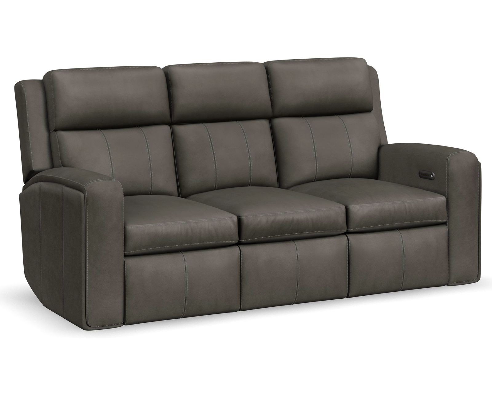 Wyatt 1596 Triple Power Reclining Console Loveseat 705-02 (74") 2 colors - In stock - Includes Power Headrest, Power Lumbar, Power Recline with Zero Gravity