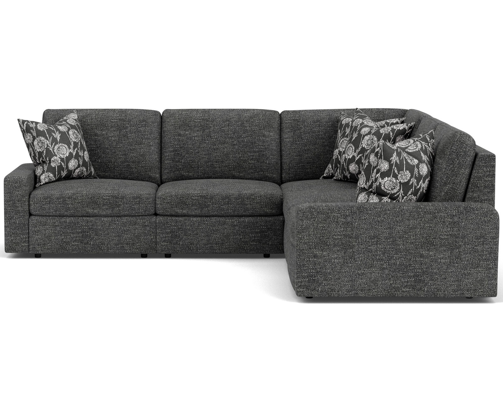 Sky 5511 Sectional (hypoallergenic down-like cushion) +100 fabrics - Layout G: Five Piece Sectional 107" x 107"