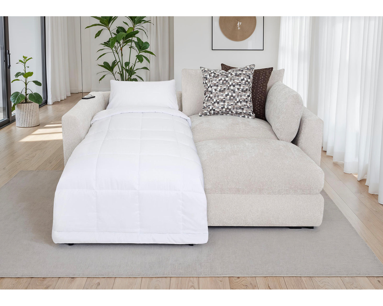 Pollock 965 Modular EXTRA Deep Seating Sectional (So Deep, It’s Almost a Bed) - The Pollock Deep Seating can be used to create any size sleeper bed.