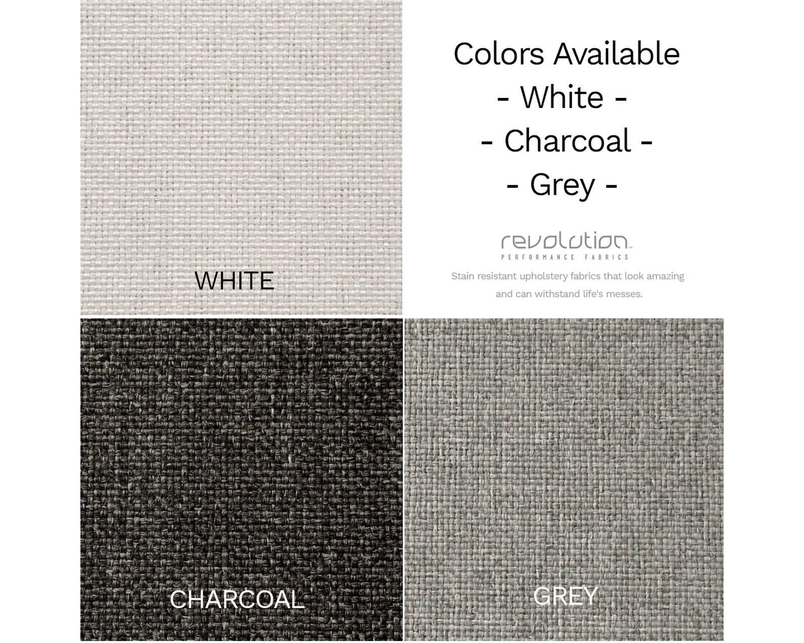 Chester Buttoned 5 Pieces Modular Sectional (3 Colors Available) - Choice of Colors – White – Charcoal – Grey