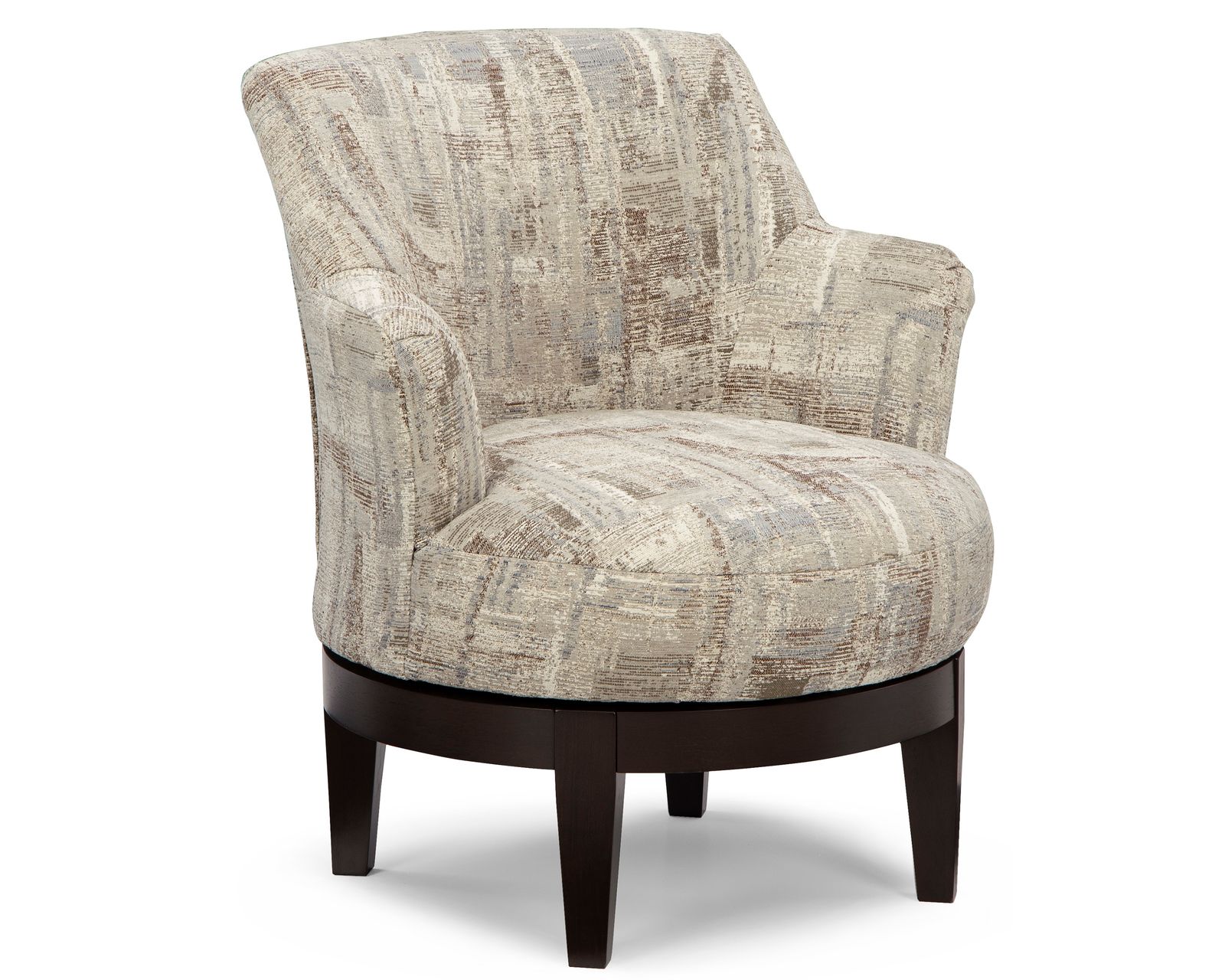 Ronan 360-degree Swivel Chair (+100 fabrics) 3 wood finishes - Ronan 360-degree Swivel Chair (+100 fabrics) 3 wood finishes