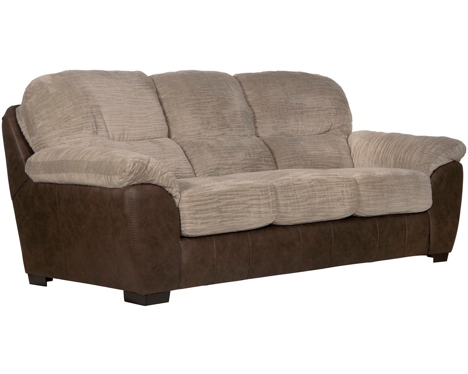 McMahon 96" Sofa with Drop Down Table (two tone polyester fabric)