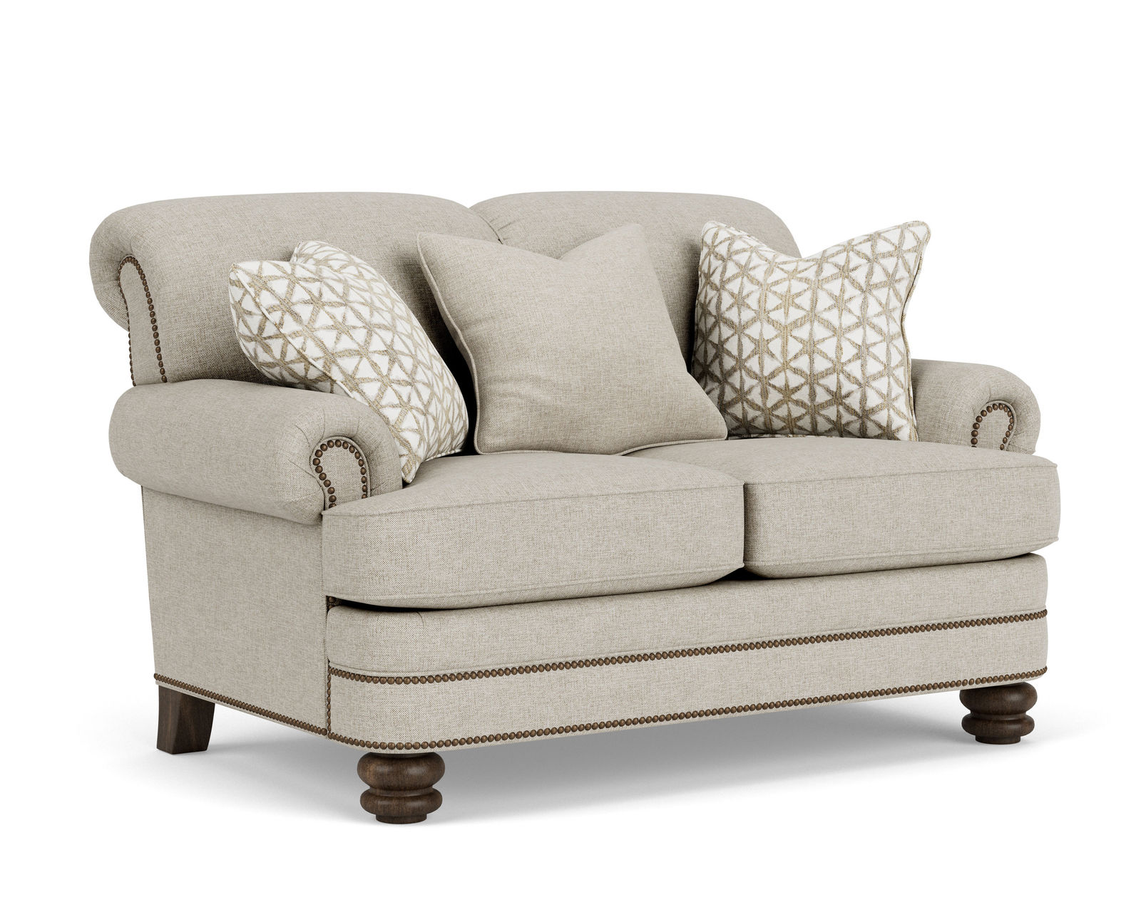 Bay Bridge 7790 Chair (+100 fabrics) - Bay Bridge Loveseat with Nailhead Trim
