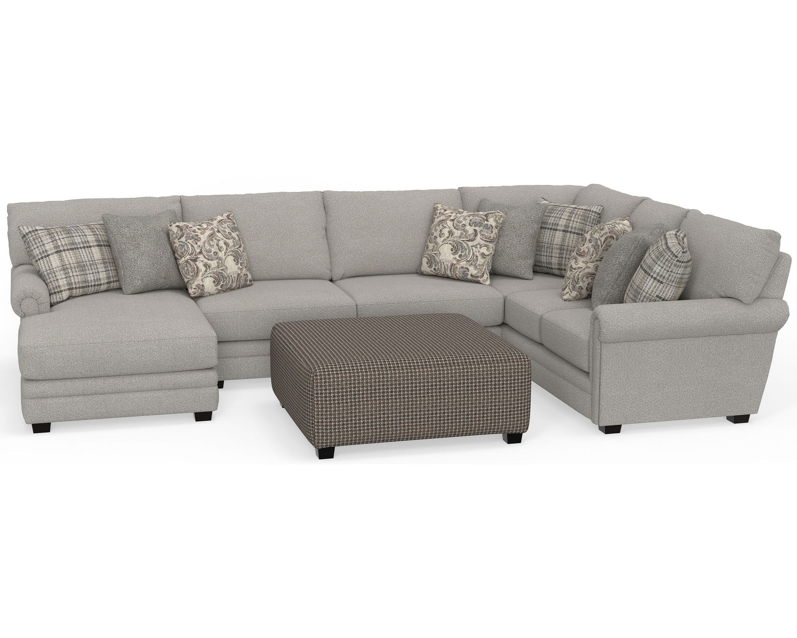 Livingston 3345 Modular Sectional (includes pillows) - Layout H: Three Piece Sectional 66" x 154" x 97"  (ottoman available)