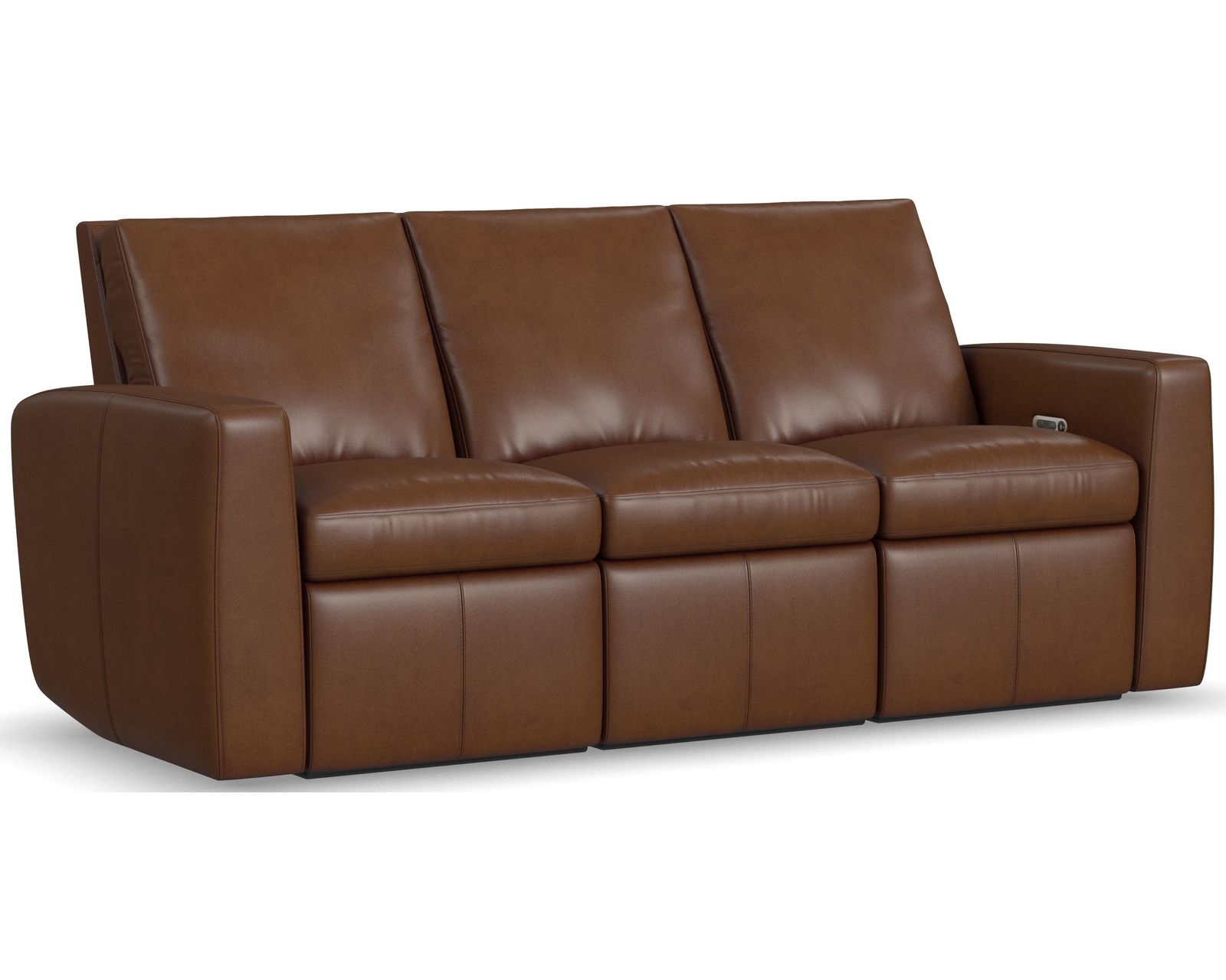 Aria 1865 Power Reclining Sofa, Zero-Gravity Wall Hugger, Top-Grain Leather - Sedona - Wall hugger style allows the furniture to be placed close to a wall 