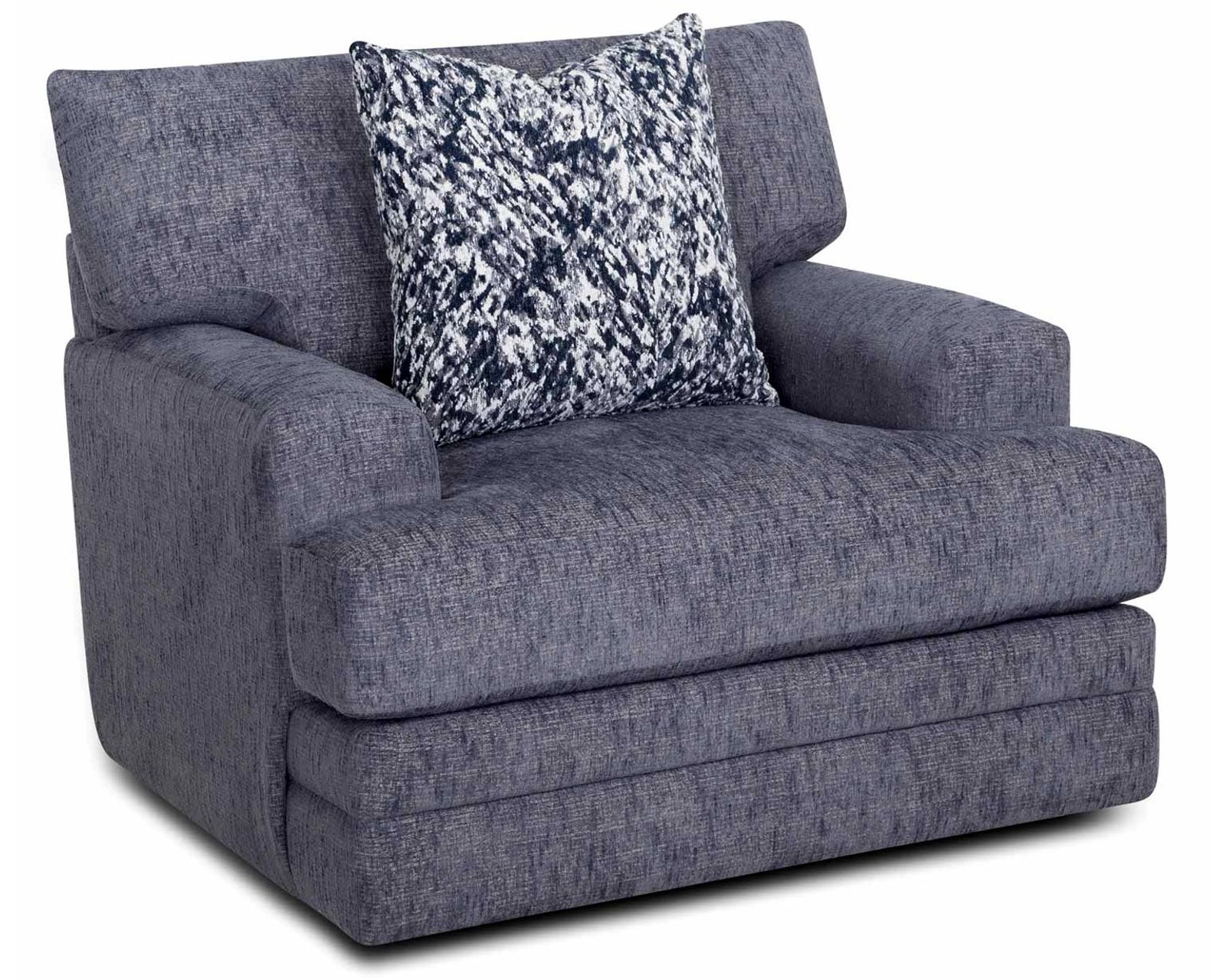 Sapphire 99" Sofa with Reversible Chaise (Relax Your Way. Reversible Chaise Comfort with a Fresh Designer Look) - Sapphire Swivel Chair