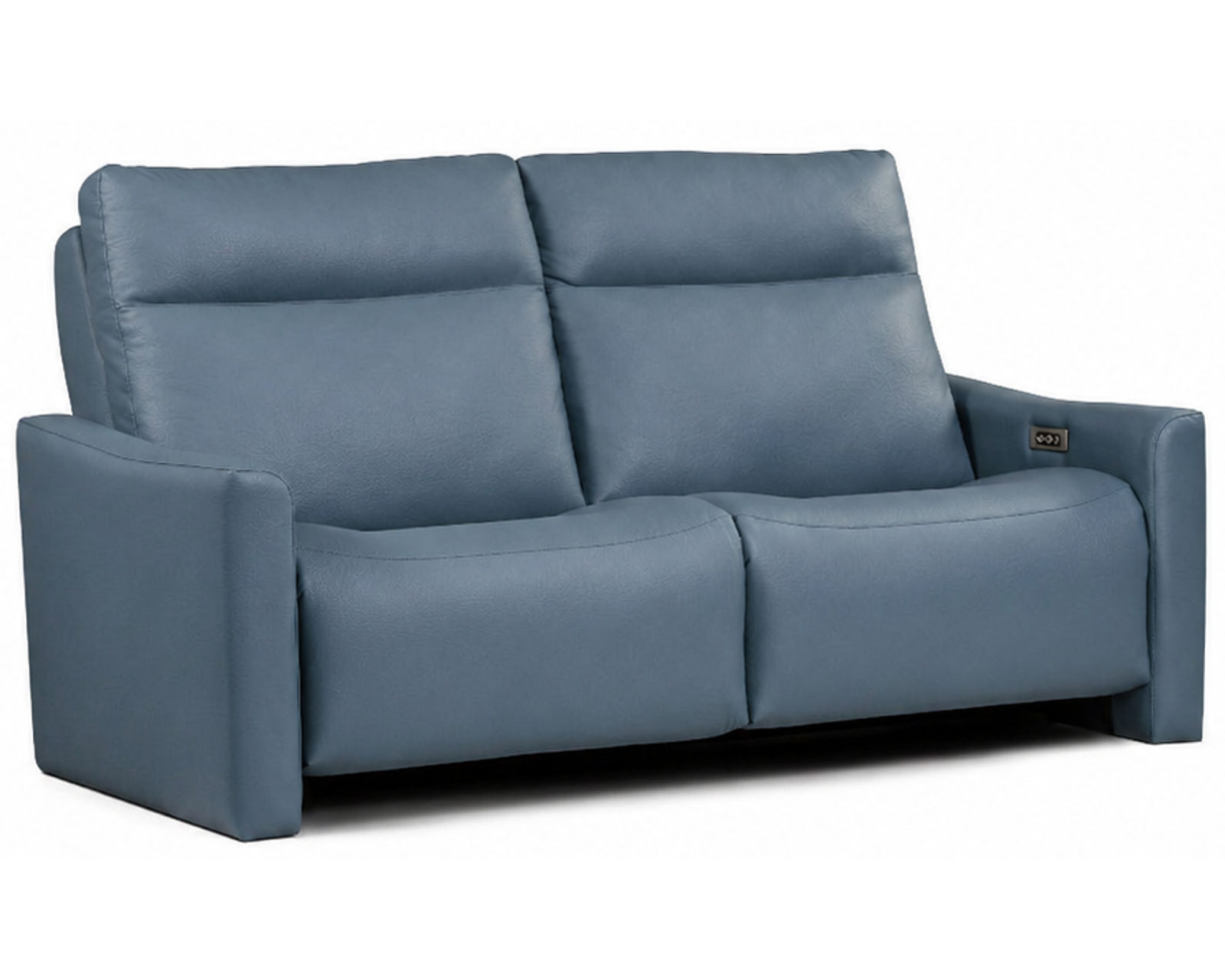 Kirk Dual Power Reclining Sofa — Available in Standard & Wide Cushions, 140+ Leather Options, and 76", 79", or 108" Widths - Kirk 76" Power Headrest Power Reclining Sofa (Wide Seat, 2 Cushions)