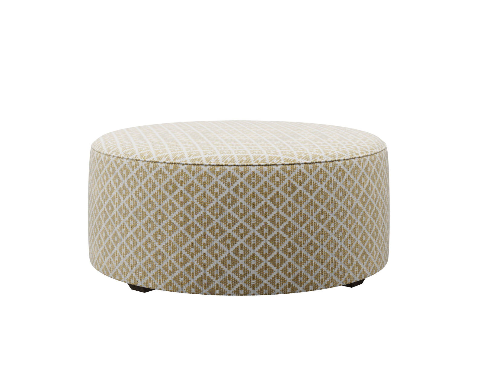 Limelight Two Piece Sectional (Includes Pillows) 97" x 124" - Owen Straw 39" Round Cocktail Ottoman