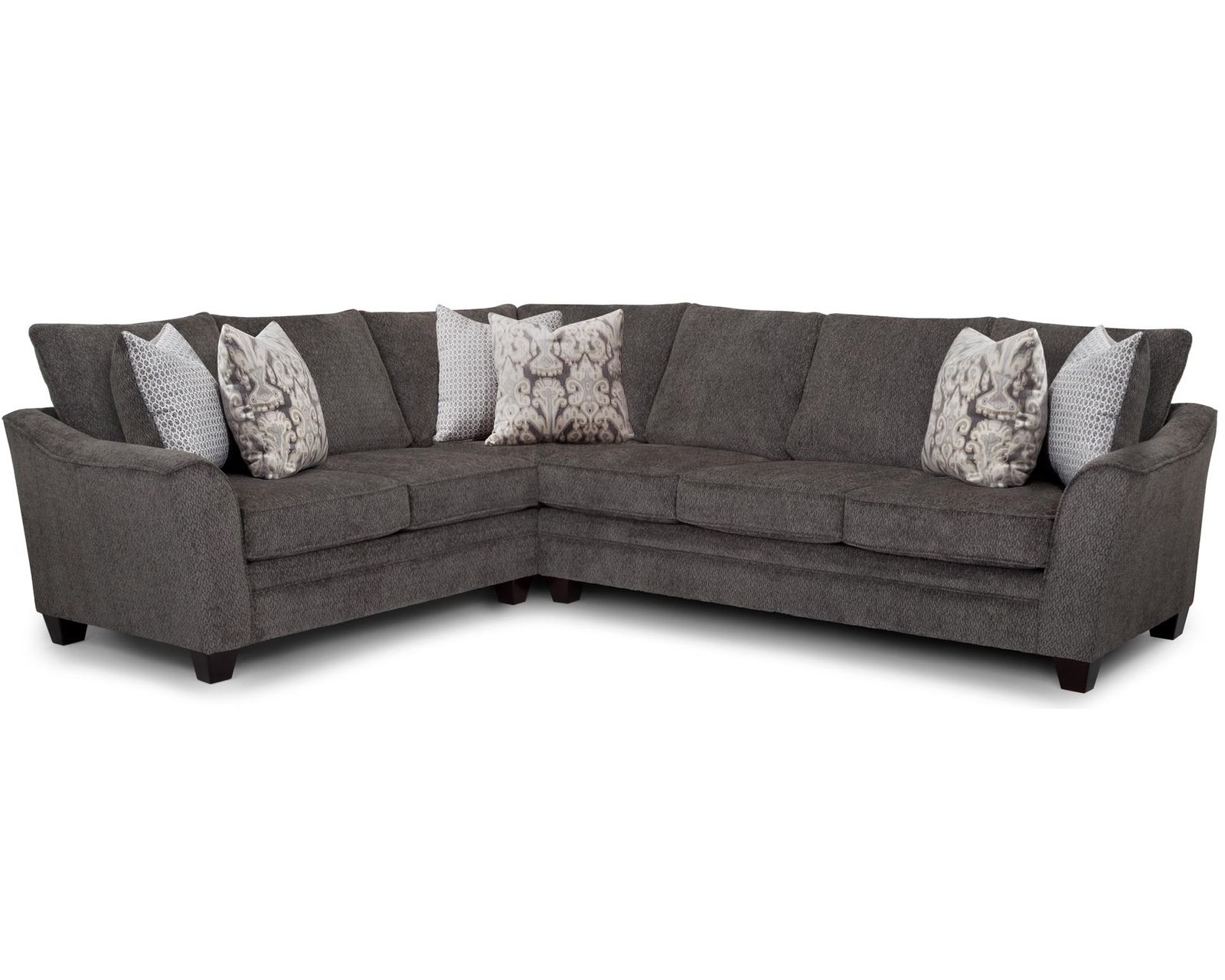 Fairmont Two-Piece Sectional Affordable Luxury. Designed for Real Life 105" x 134"