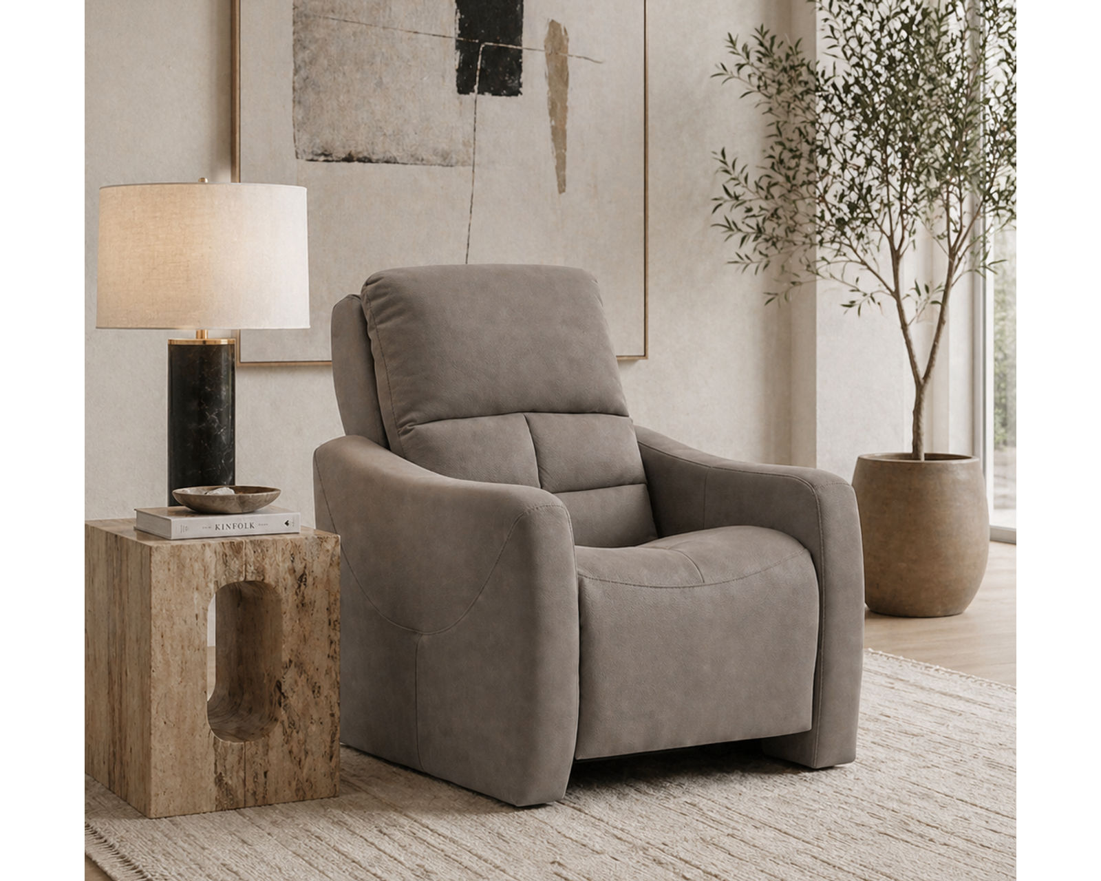 Asher Dual Power Reclining Sofa — Available in Standard & Wide Cushions, 140+ Leather Options, and 75", 79", or 97" Widths - Sit Better, Live Better—with Elran Quality